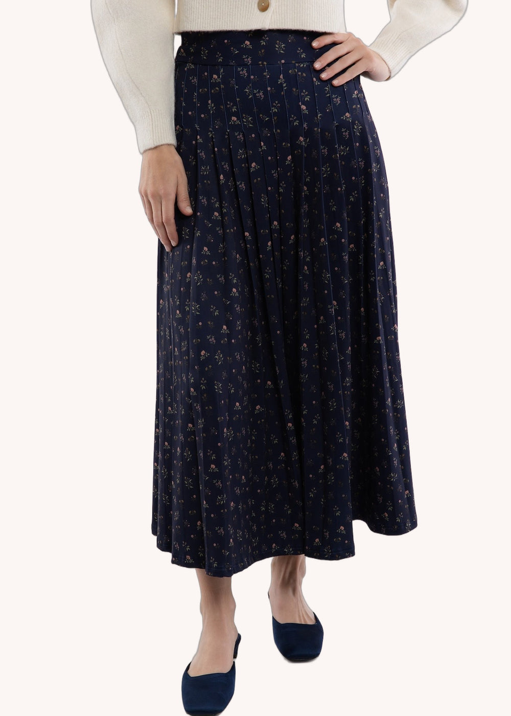 Lennox Skirt in Midnight Plains