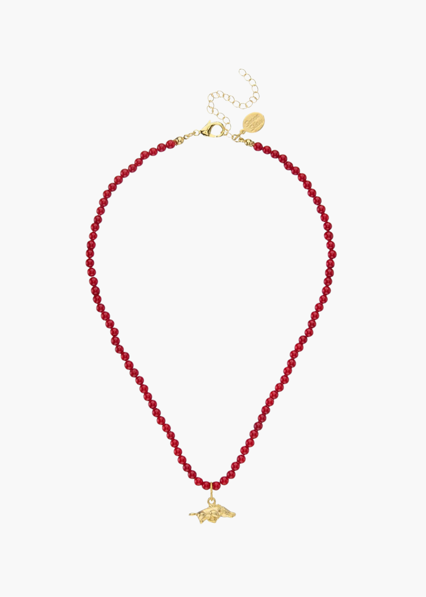 Alys Wild Boar Red Coral Necklace