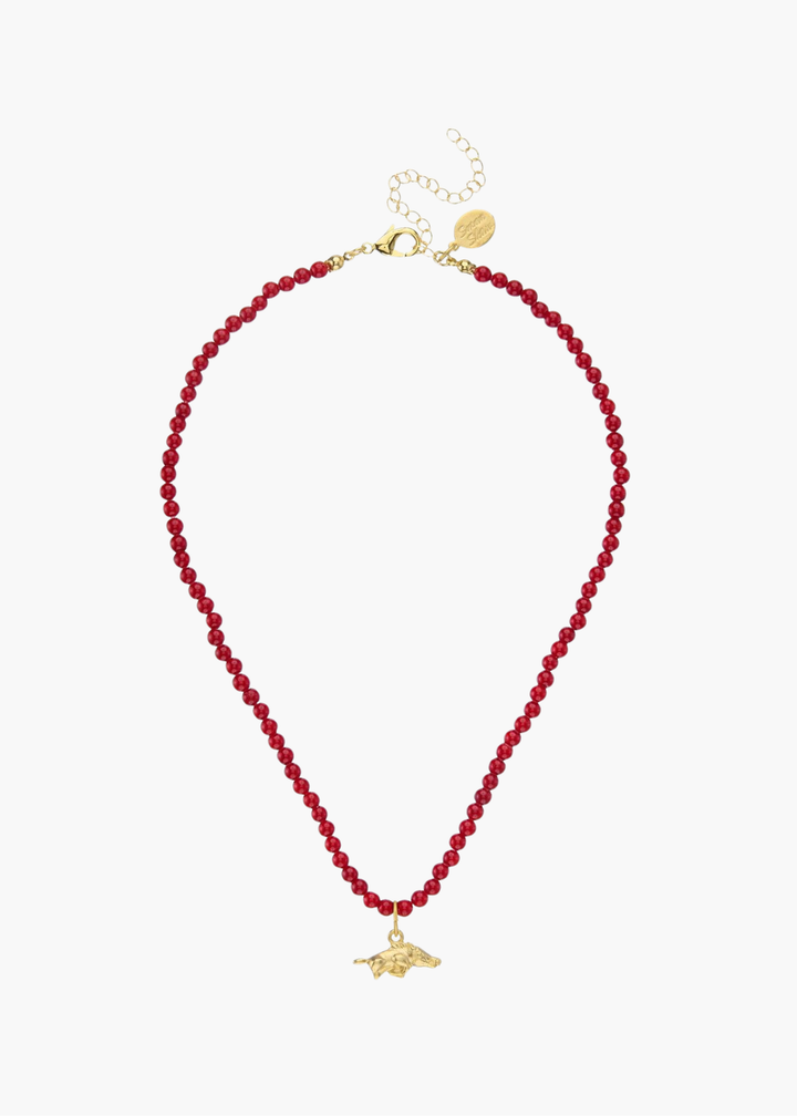 Alys Wild Boar Red Coral Necklace