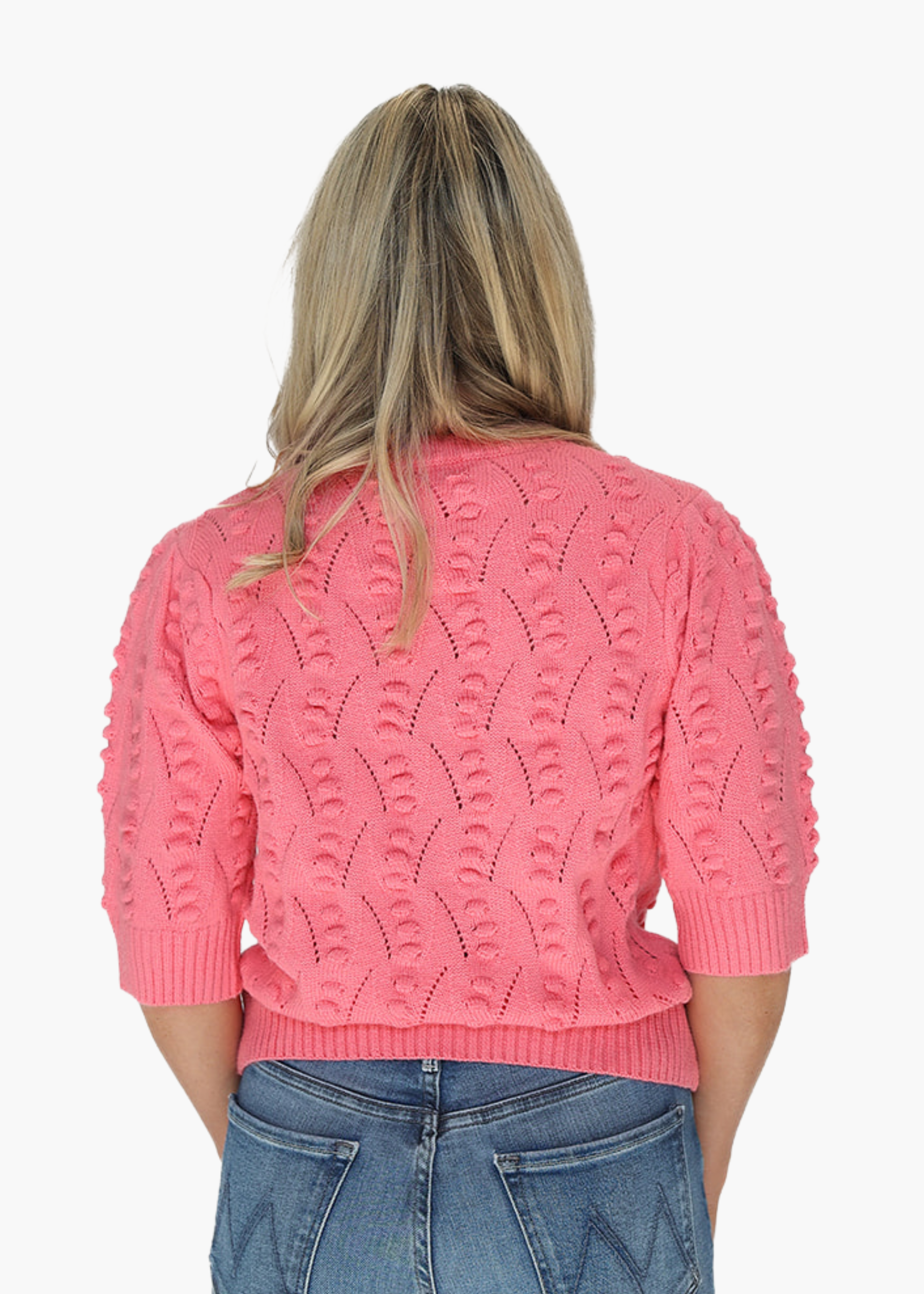 Penelope Knit Sweater in Coral