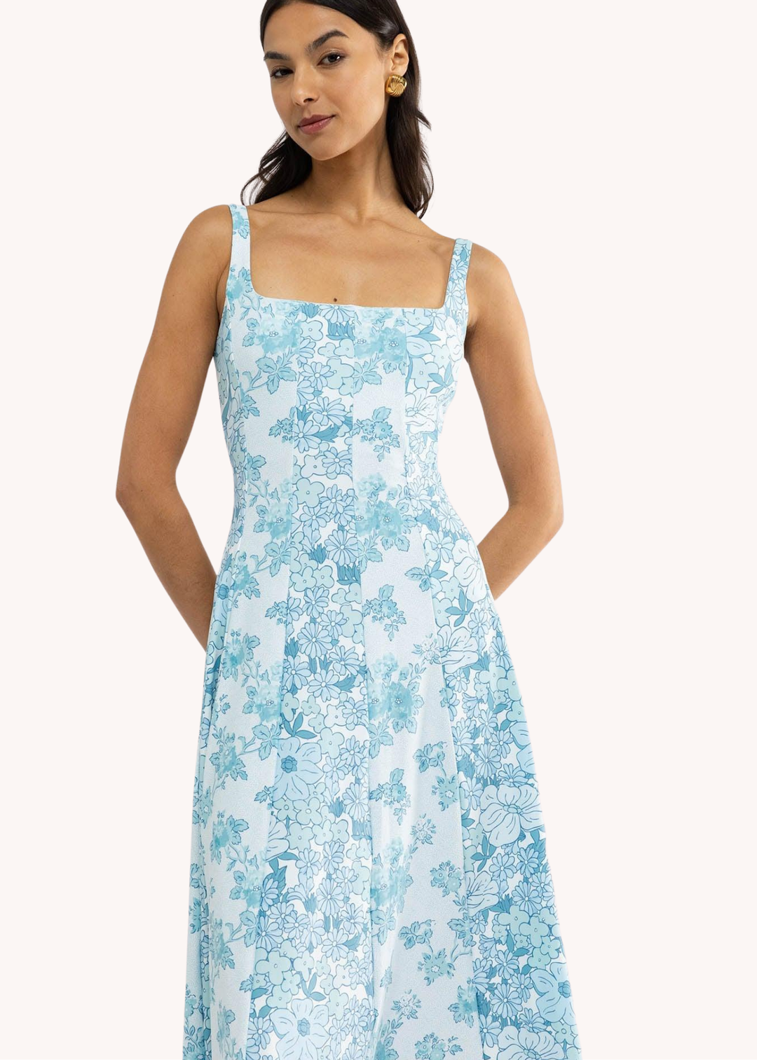 Banks Dress in Seaspray Dot