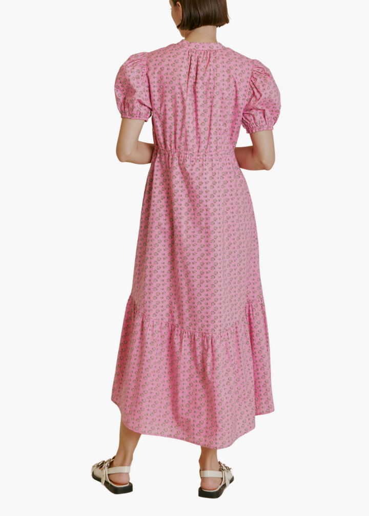 Mallory Midi Dress in Pink