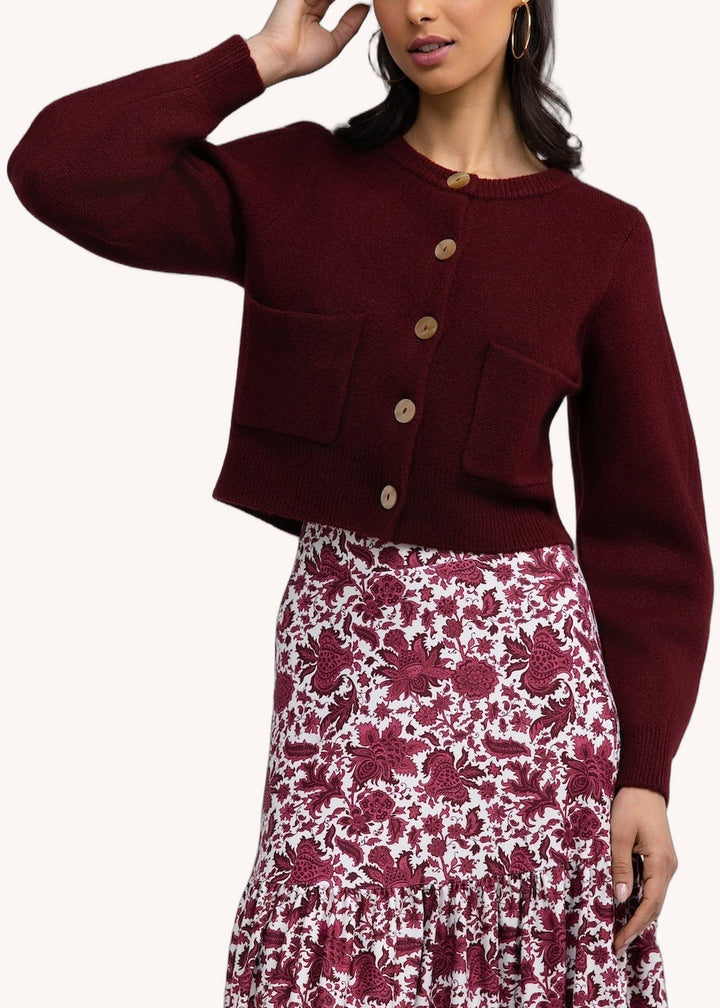 Hildy Sweater in Wine