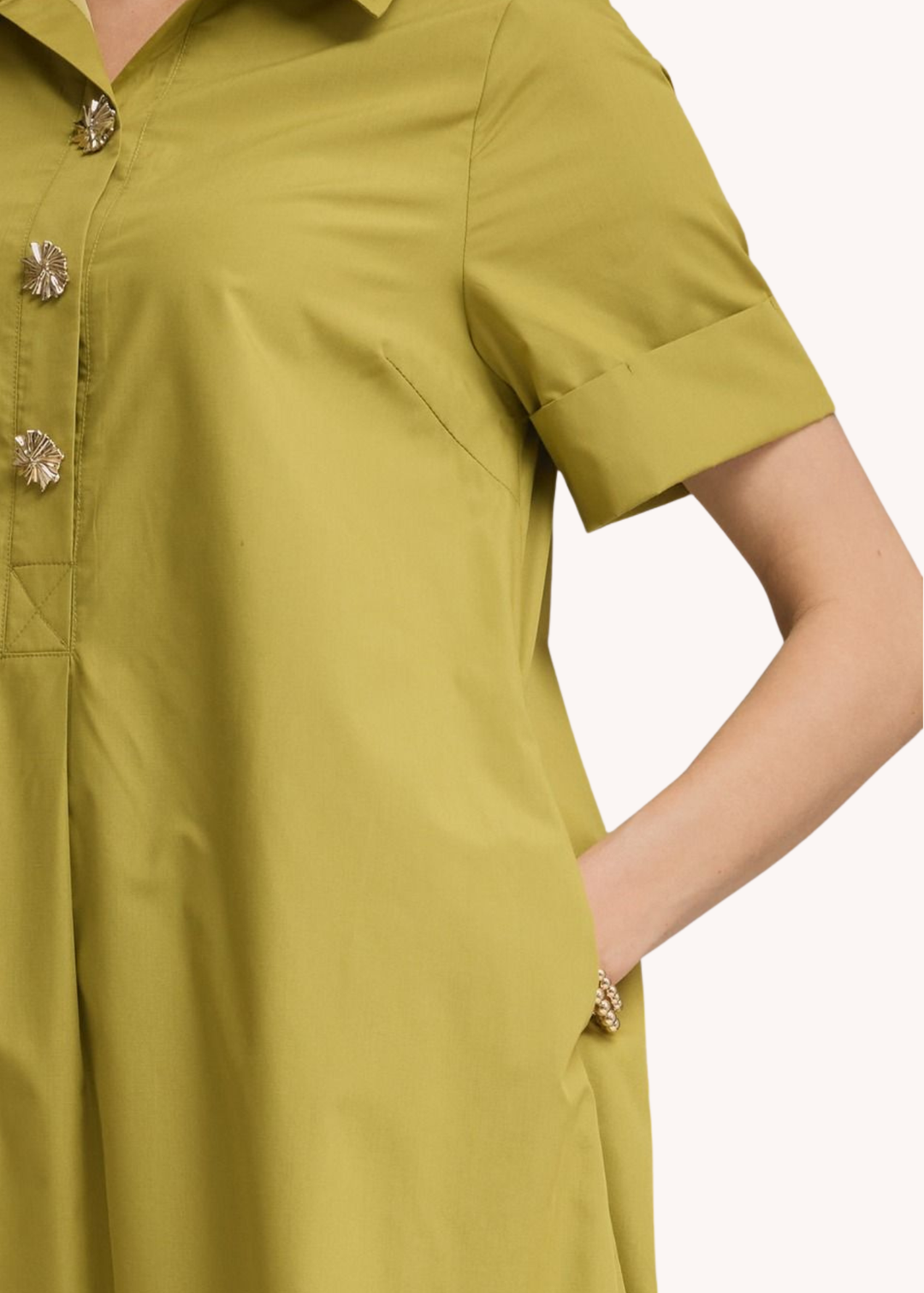 Sloane Midi Dress in Chartreuse