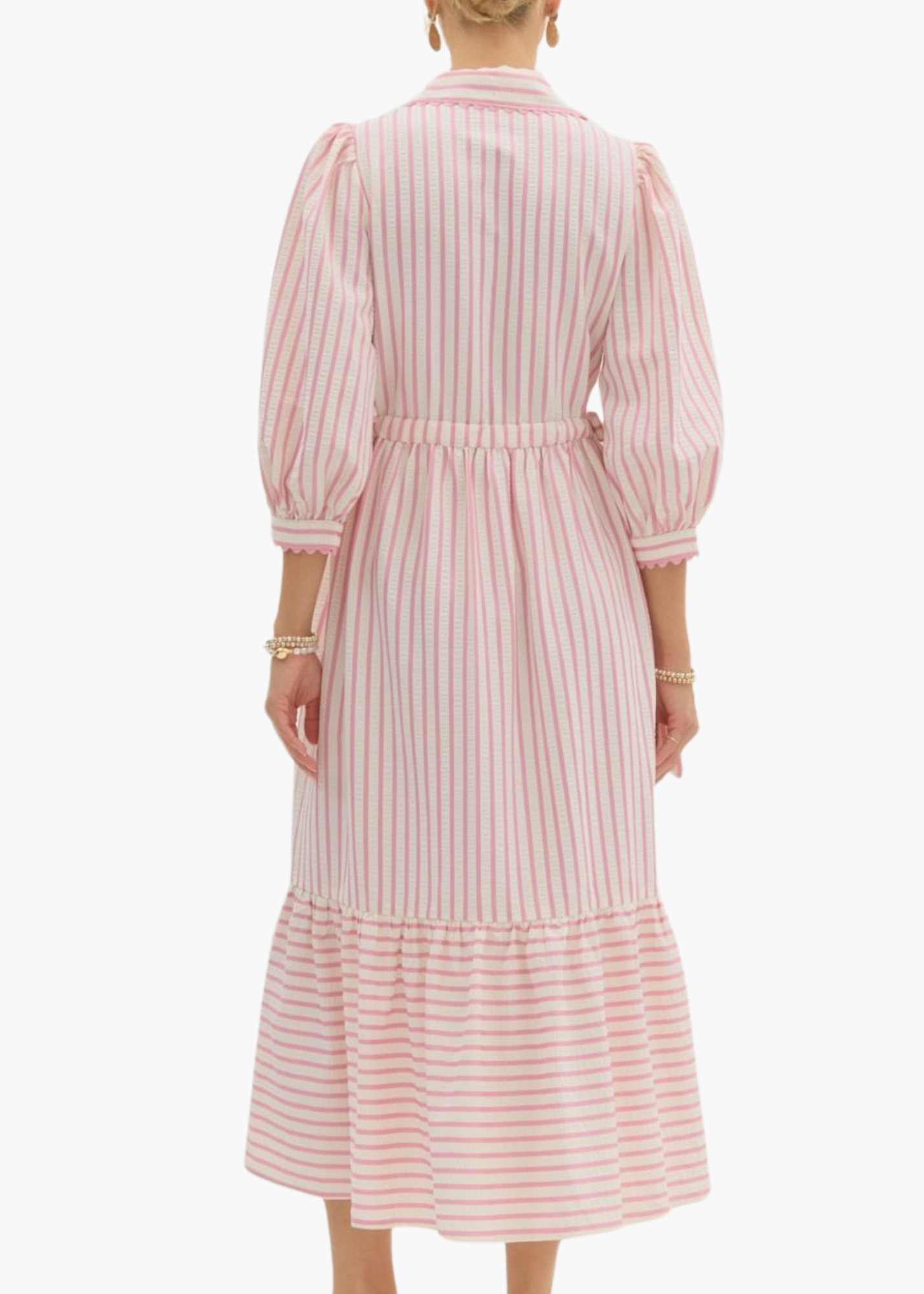 Fallon Midi Dress in Pink