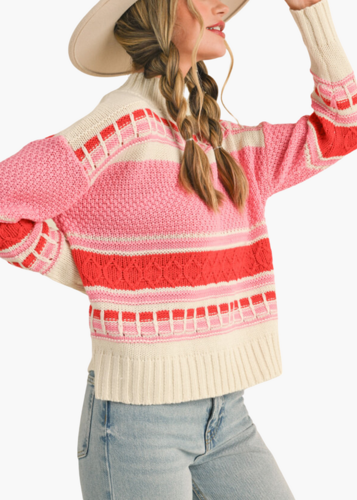 McAlister Sweater in Peppermint Knit