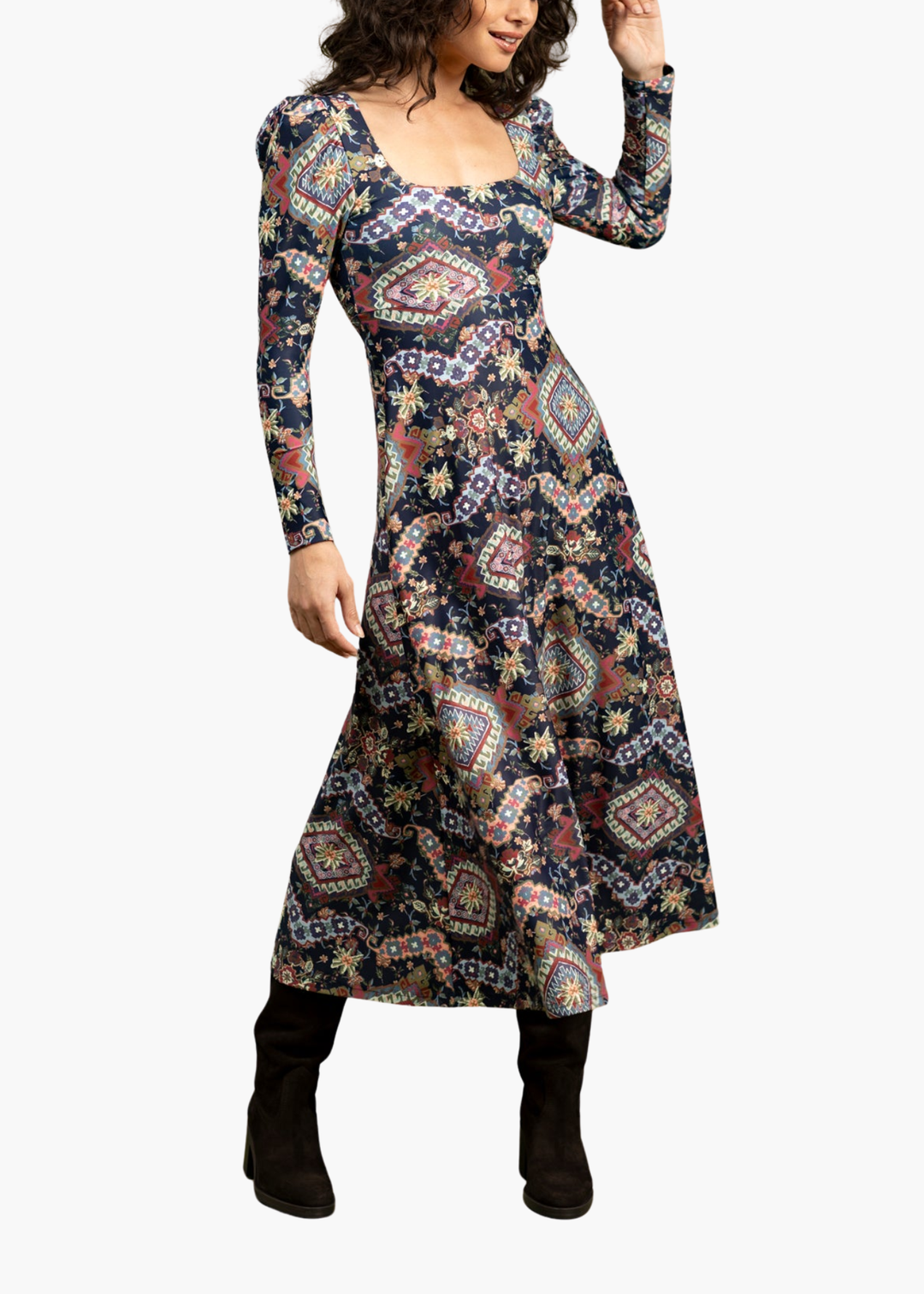 Isadore Dress in Autumn Tapestry