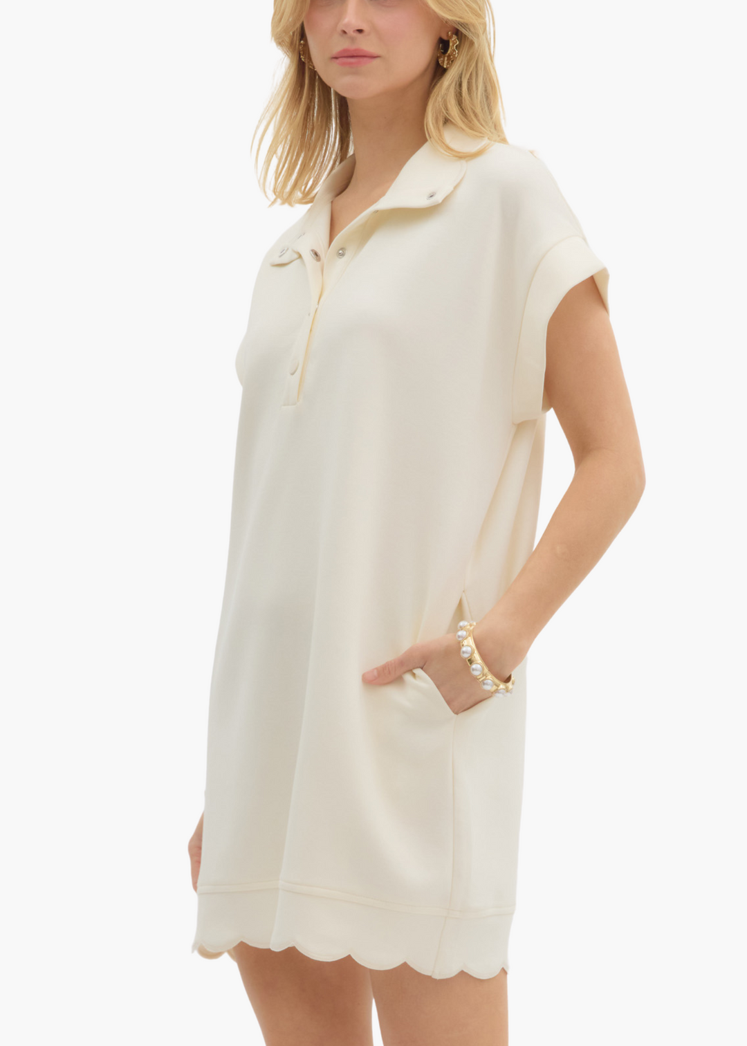 Grace Mini Dress in Cream
