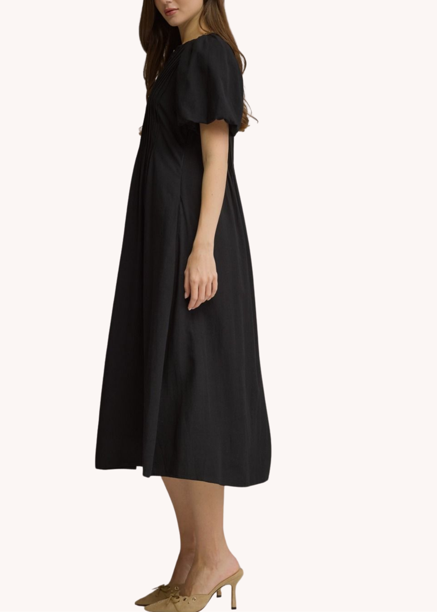 Graham Midi Dress in Black