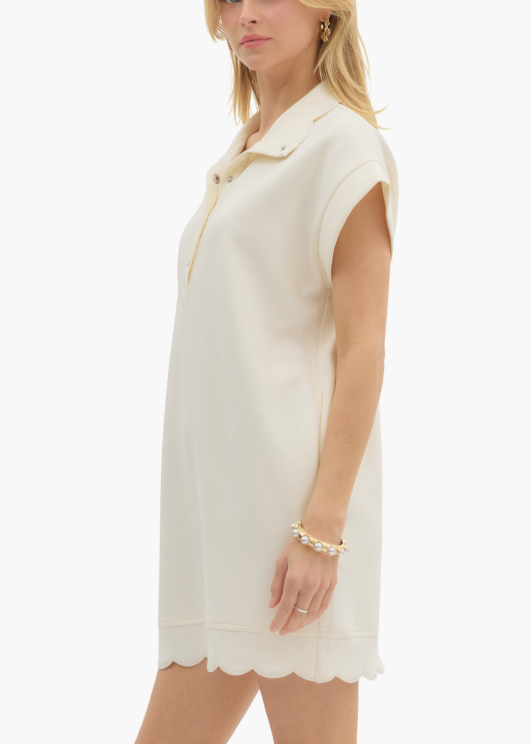 Grace Mini Dress in Cream