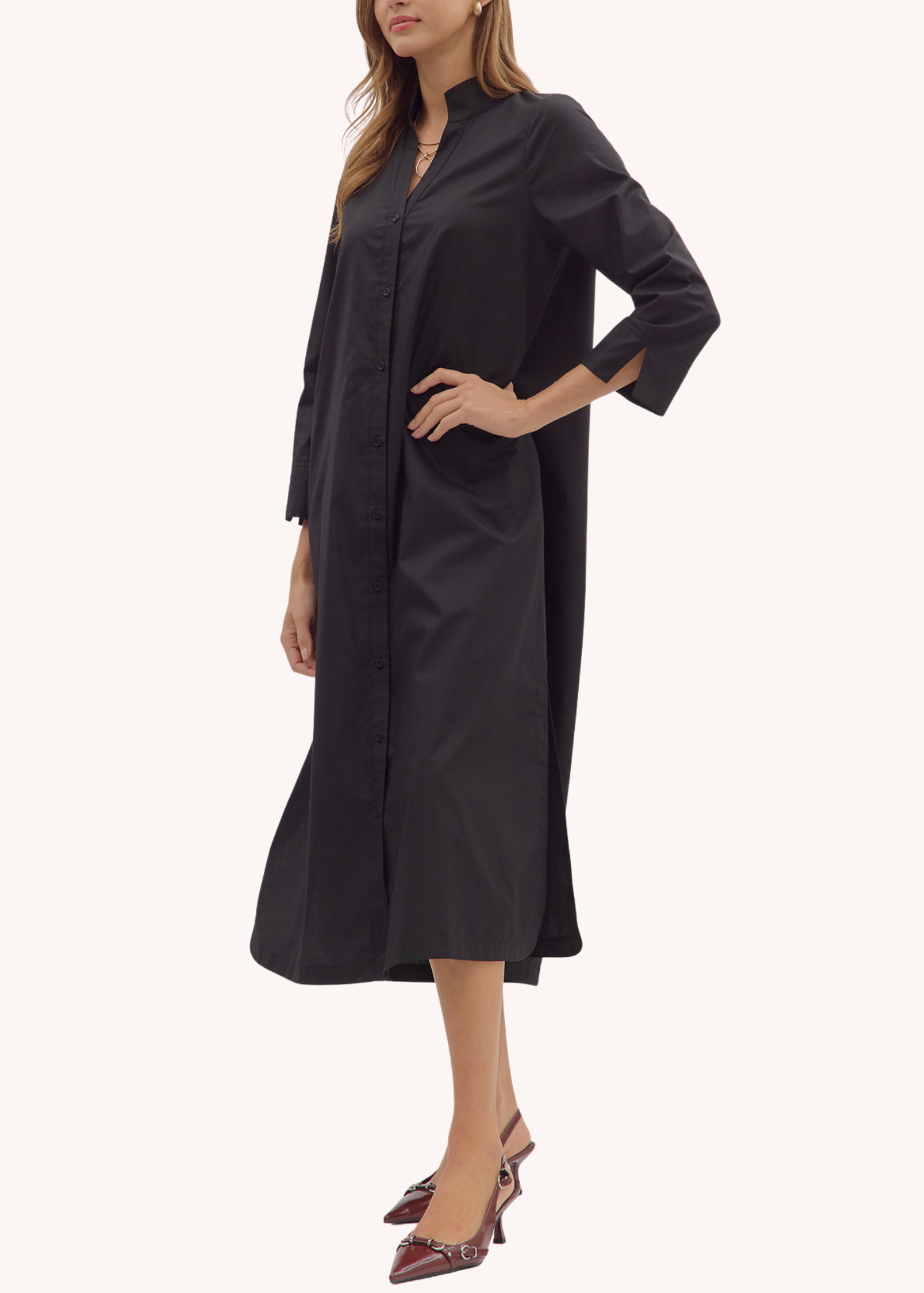 Wallace Midi Dress in Black
