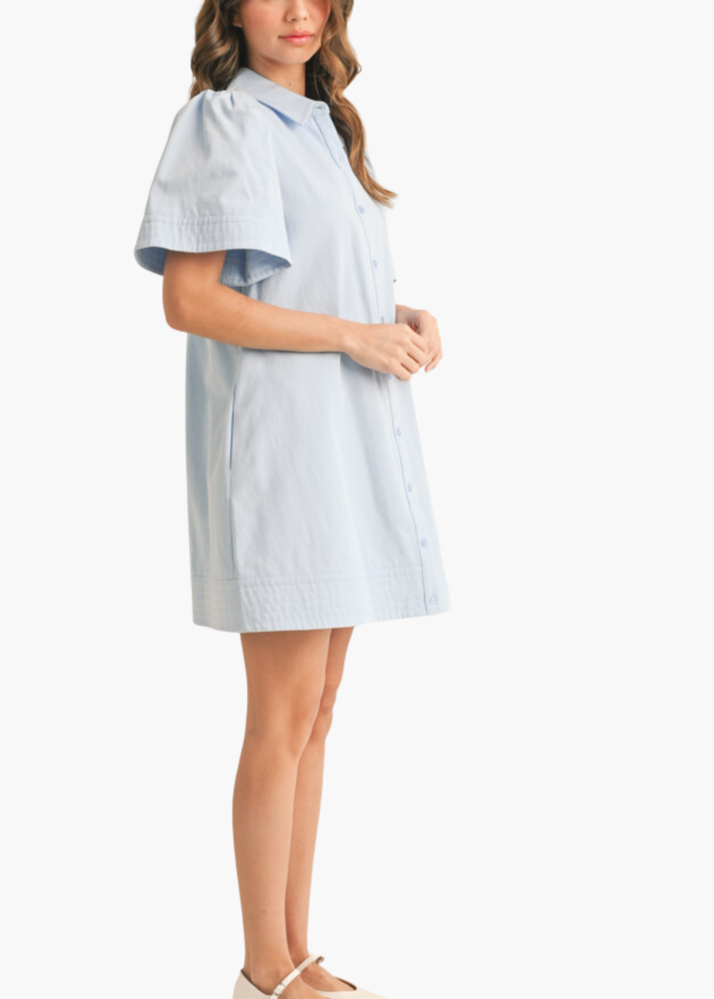 Lawson Mini Dress in Light Blue