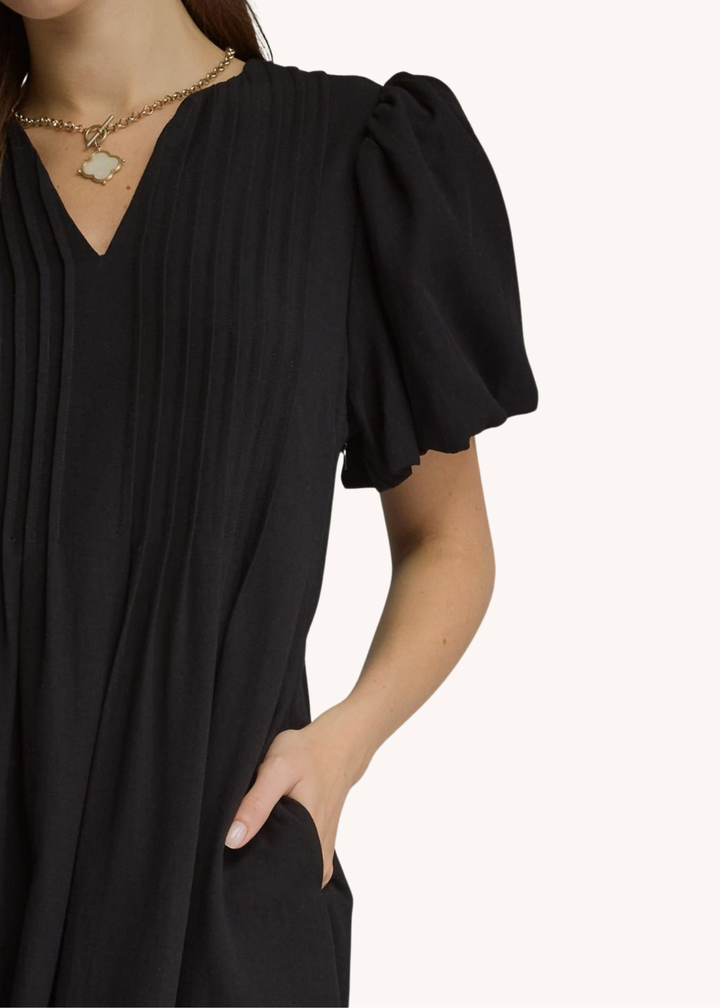 Graham Midi Dress in Black