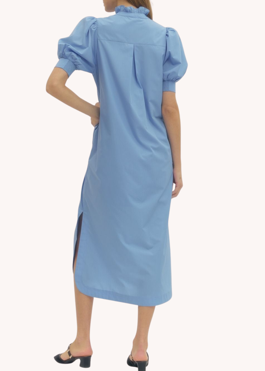 Colette Midi Dress in Light Blue