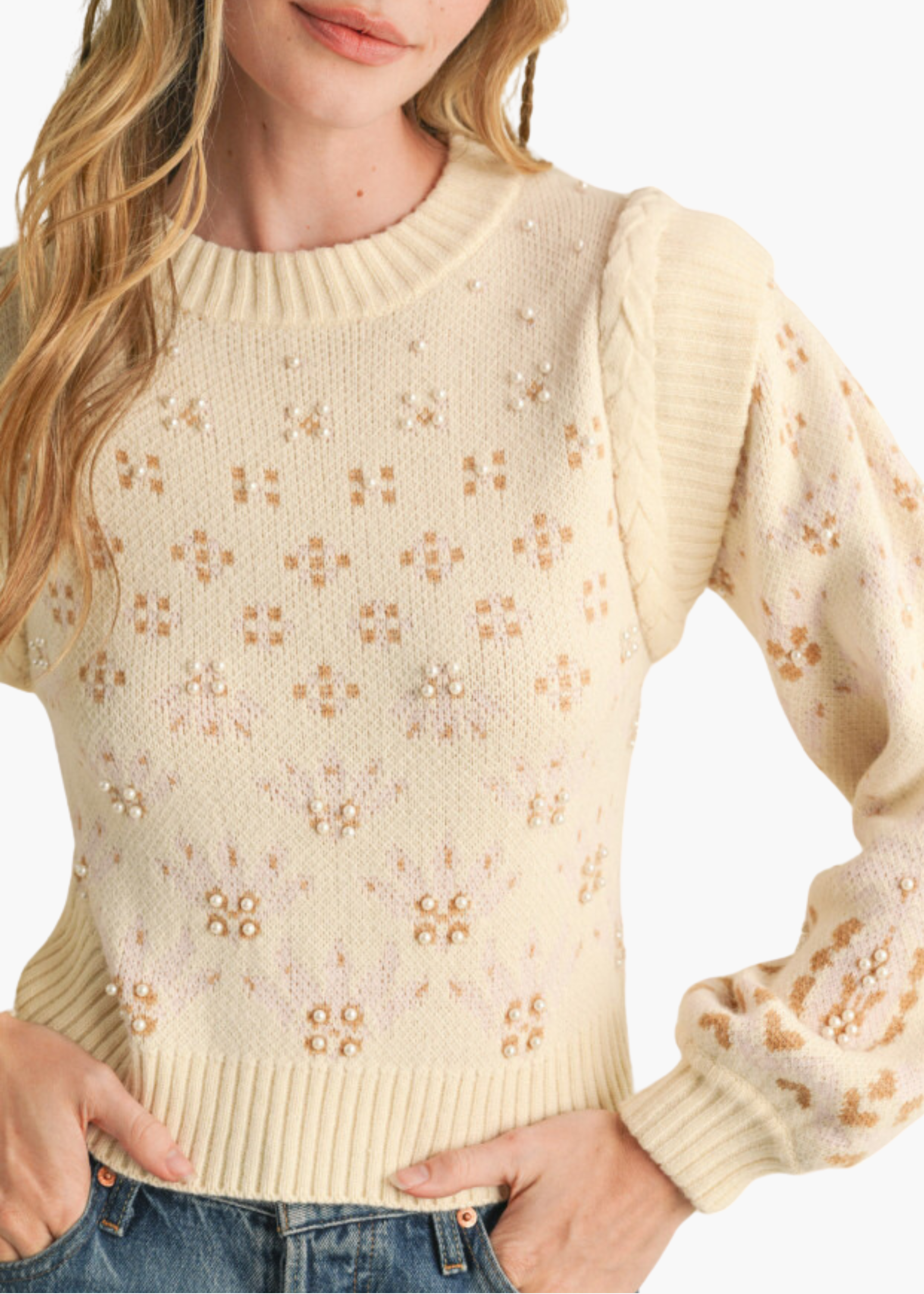 Sasha Sweater in Ivory