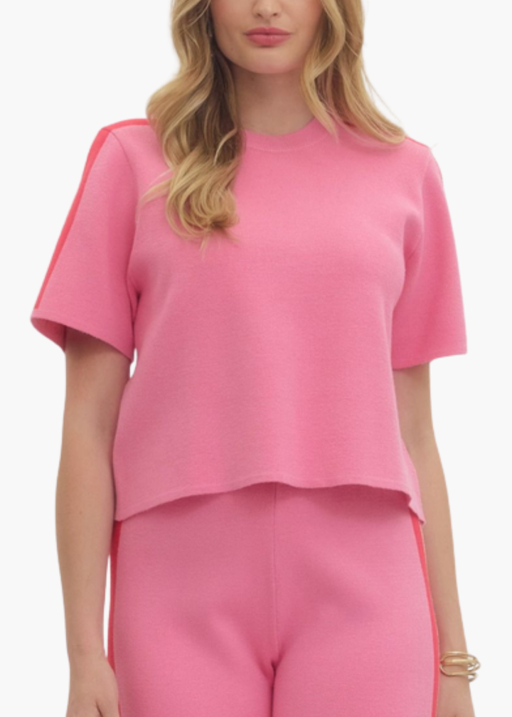 Ivy Lounge Top in Pink