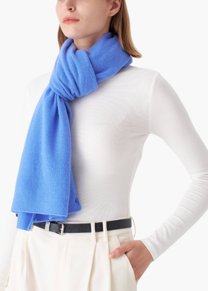 Cashmere Topper in Azure Blue