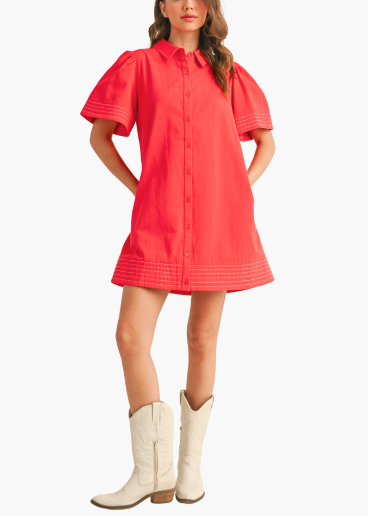 Lawson Mini Dress in Tomato