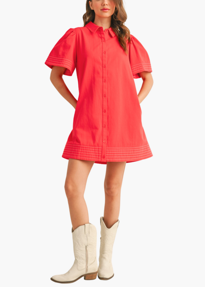 Lawson Mini Dress in Tomato