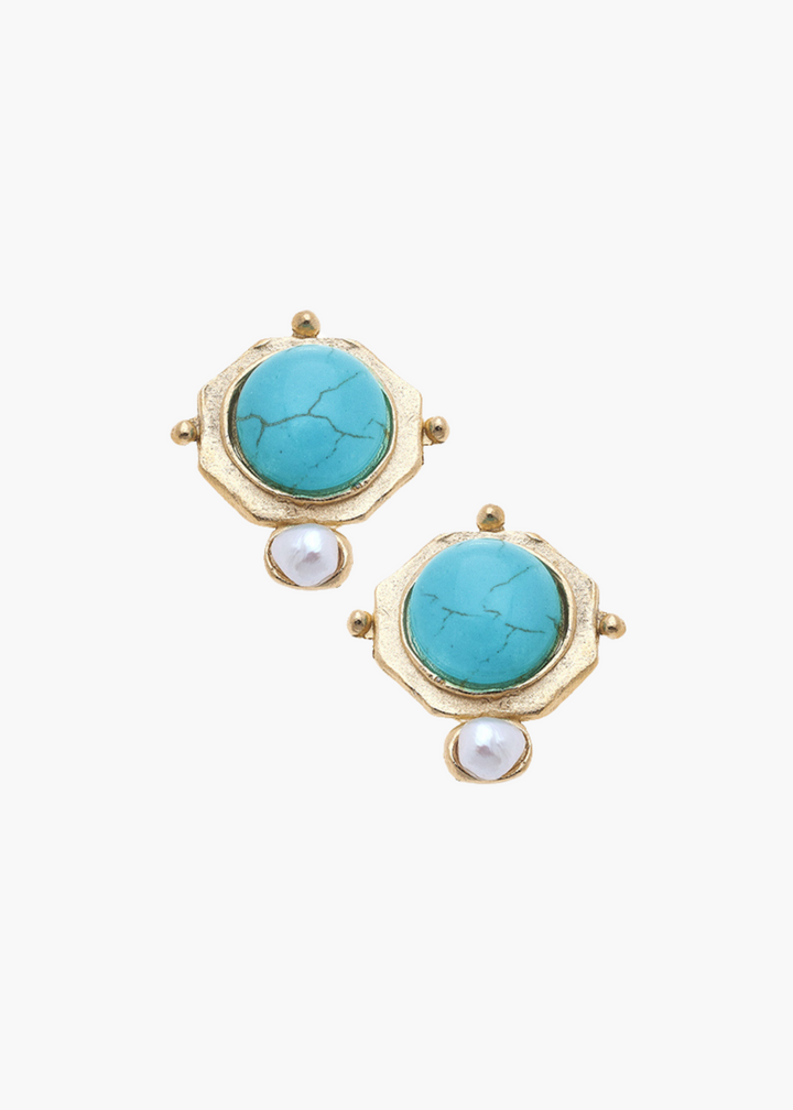 Becca Studs in Turquoise