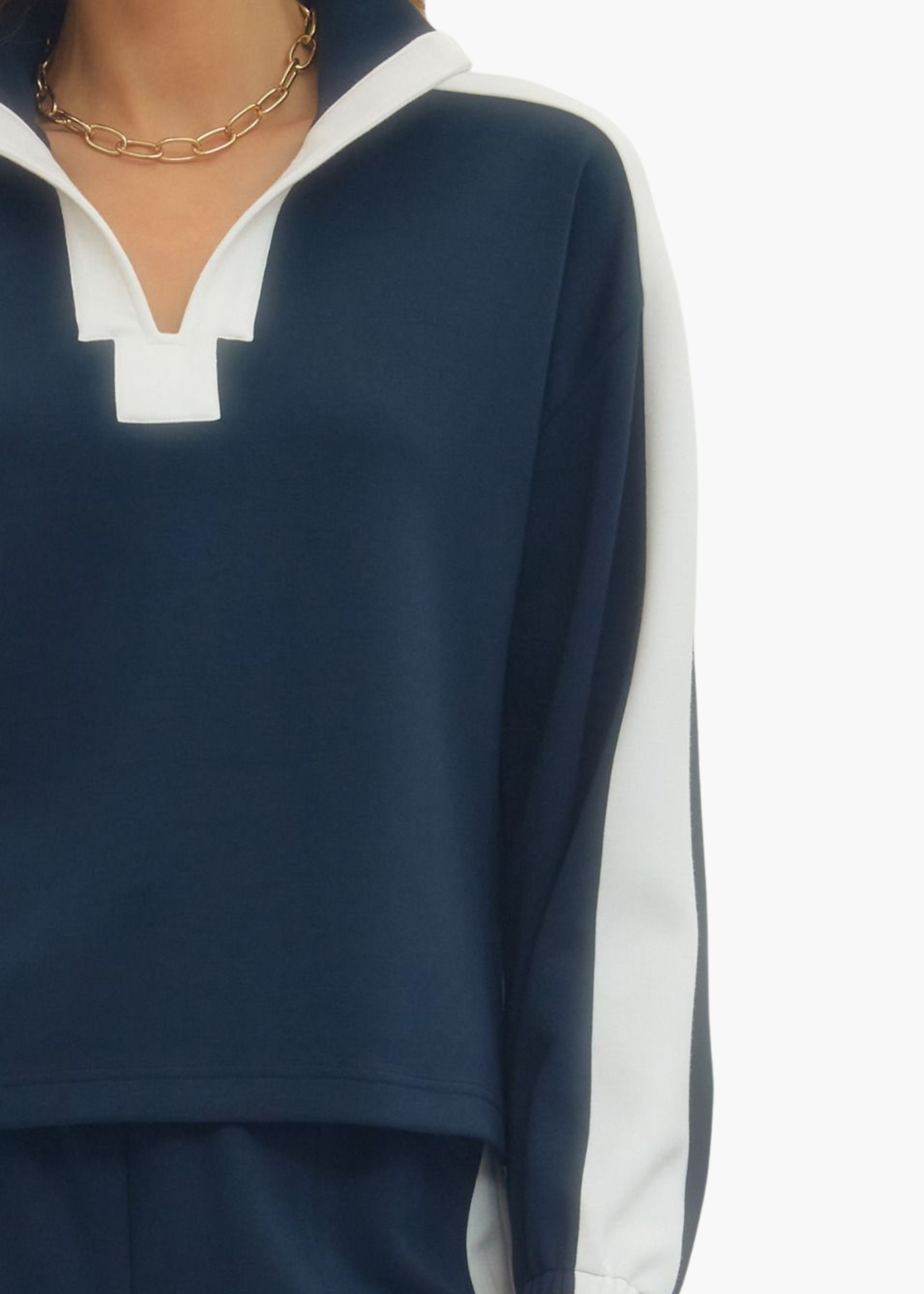 Maura Pullover in Navy