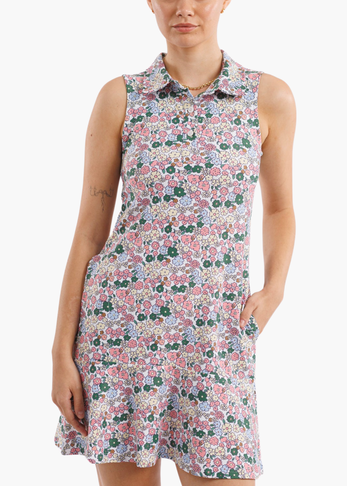 The Gracie Dress in Forest Poppies