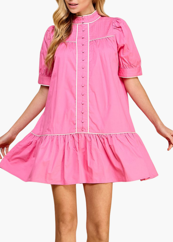 Tillie Mini Dress in Pink