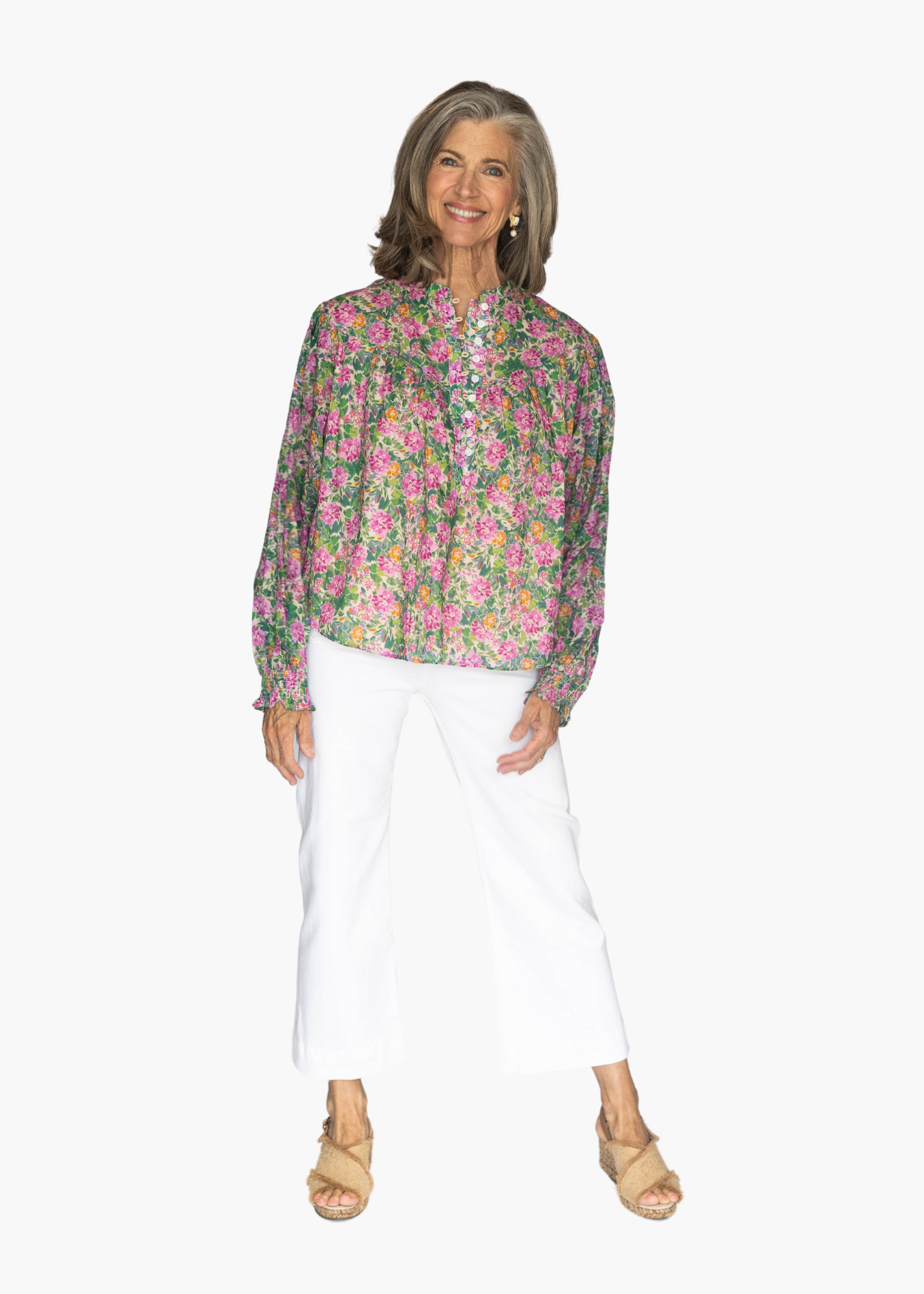 Dawn Smocked Sleeve Blouse
