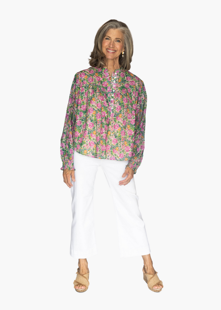 Dawn Smocked Sleeve Blouse