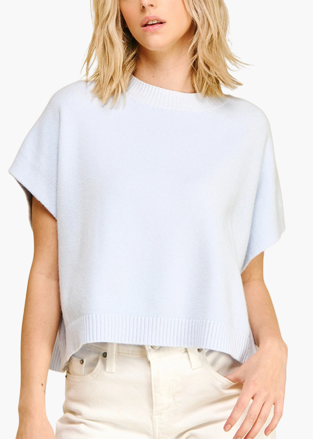 Addie Sweater in Pale Blue