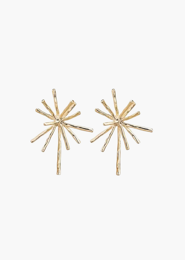 Starburst Gold Studs