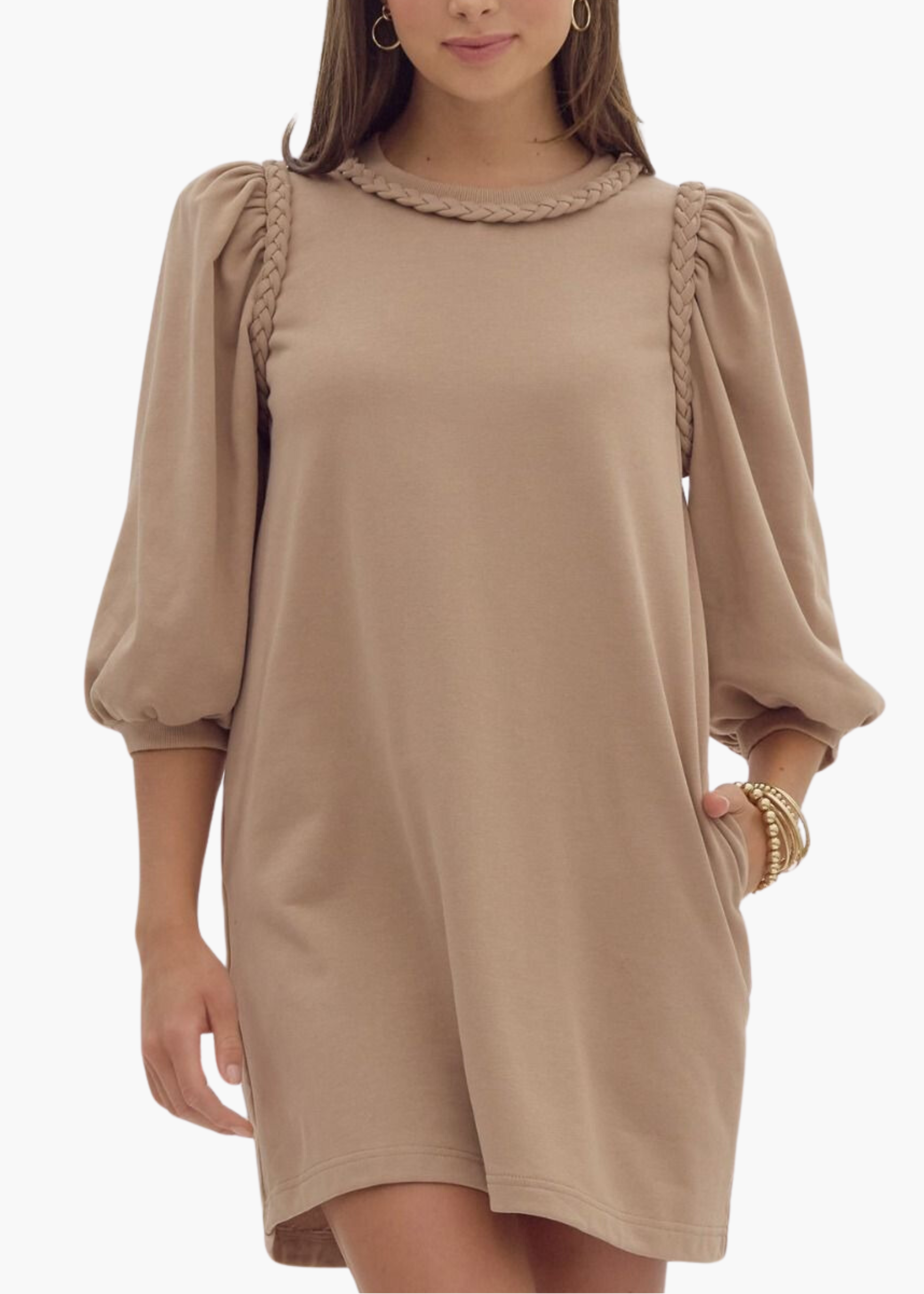 Miller Dress in Light Mocha