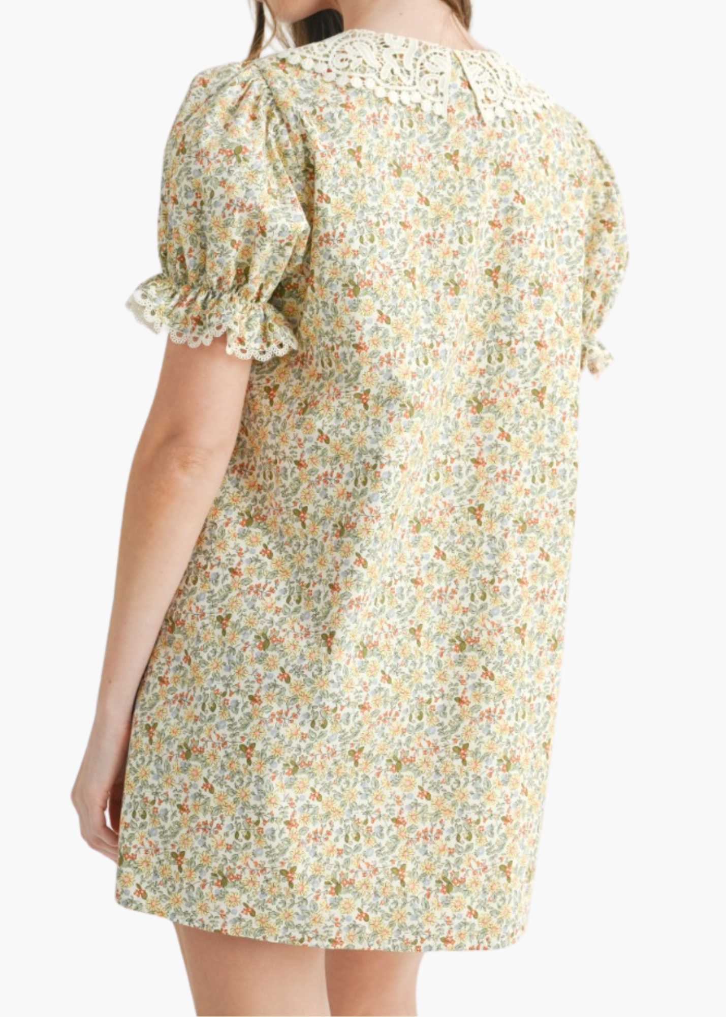 Joselyn Mini Dress in Butter Yellow