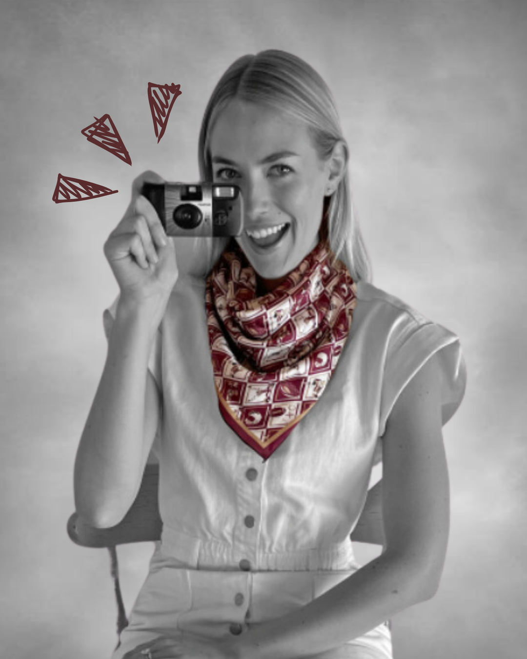 Garnet + Gold Checkerboard Gameday Scarf