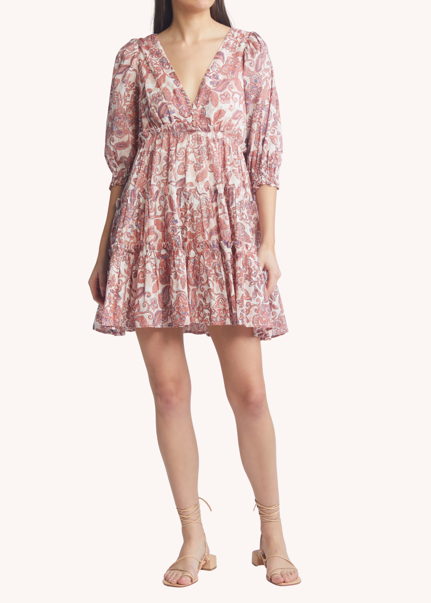 Lavinia Mini Dress in Amara Floral