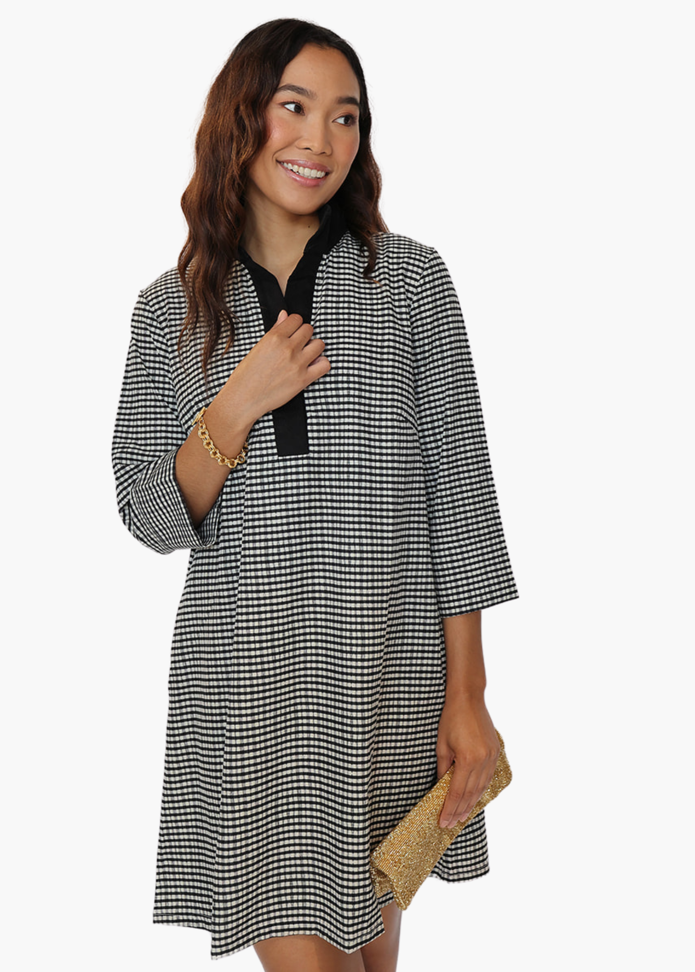 Sophia Tunic Dress in French Gingham