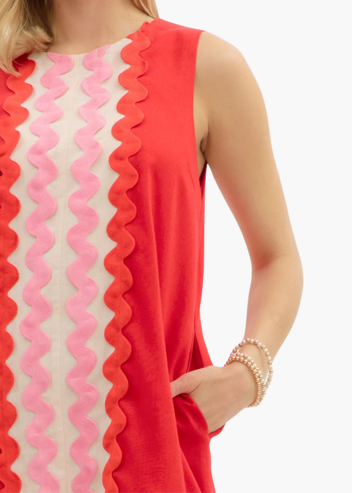 Savannah Mini Dress in Red