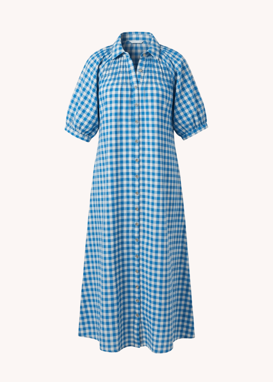 Blue Bay Gingham Oasis Dress M