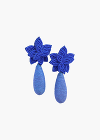 Flora Dangle Earrings - Sapphire