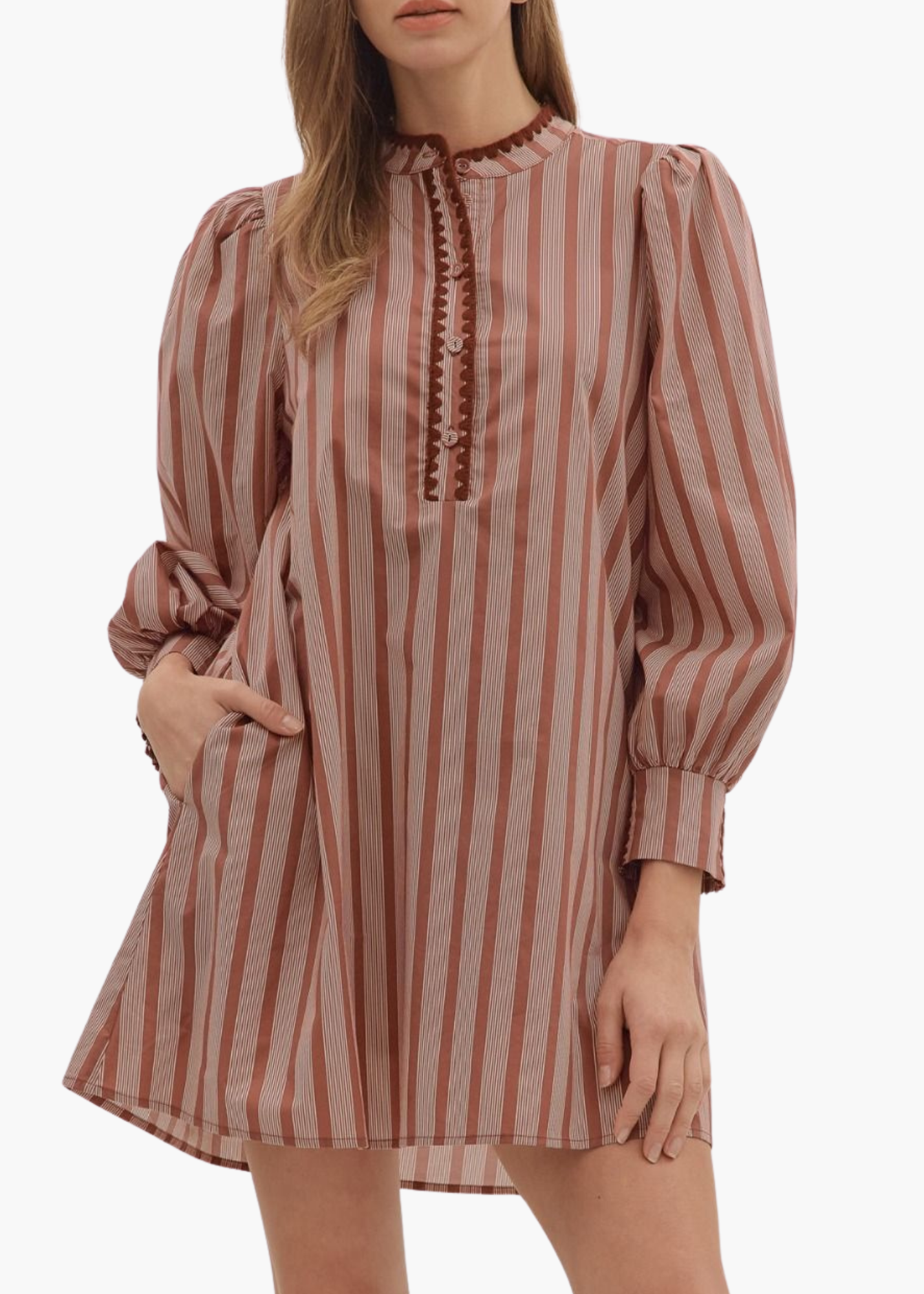 Mimi Mini Dress in Brown