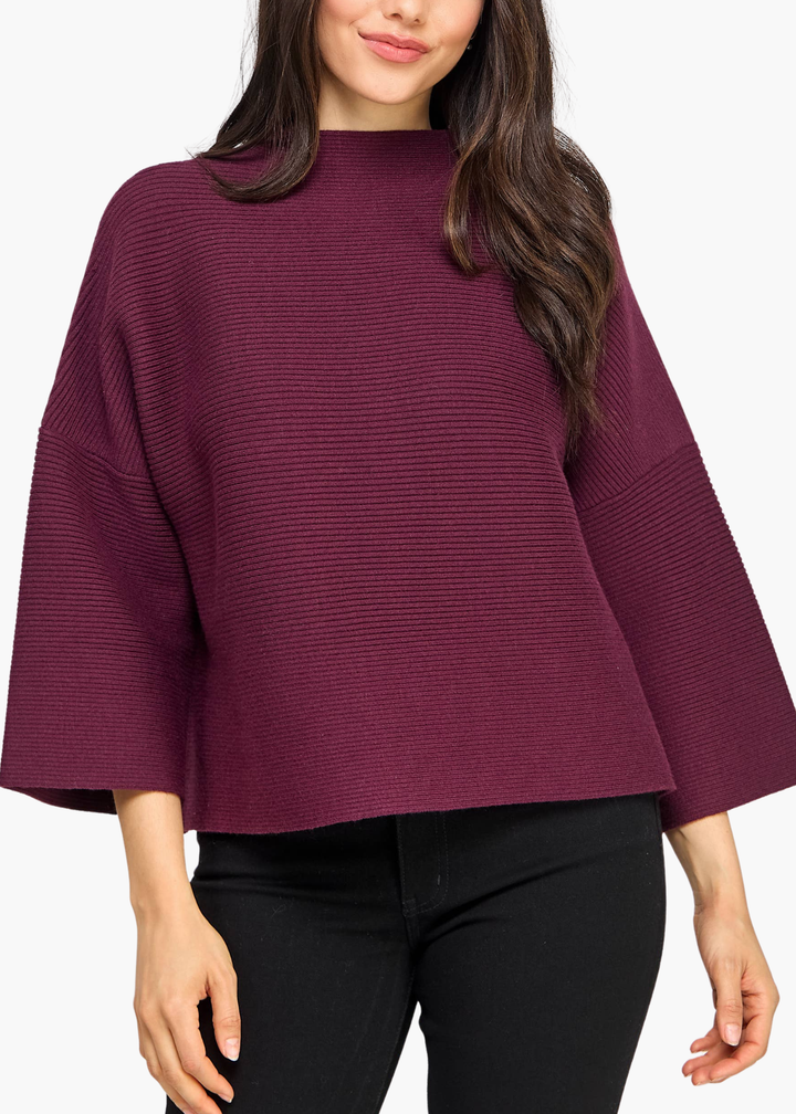 Sadie Pullover in Merlot