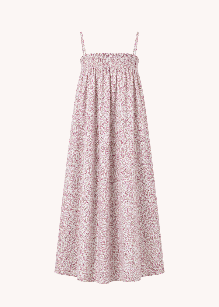 Ditsy Smocked Floral Midi Dress