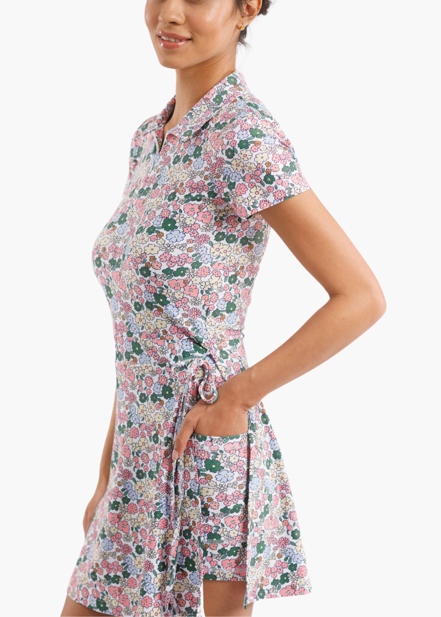 The Ivy Dress in Forest Poppies