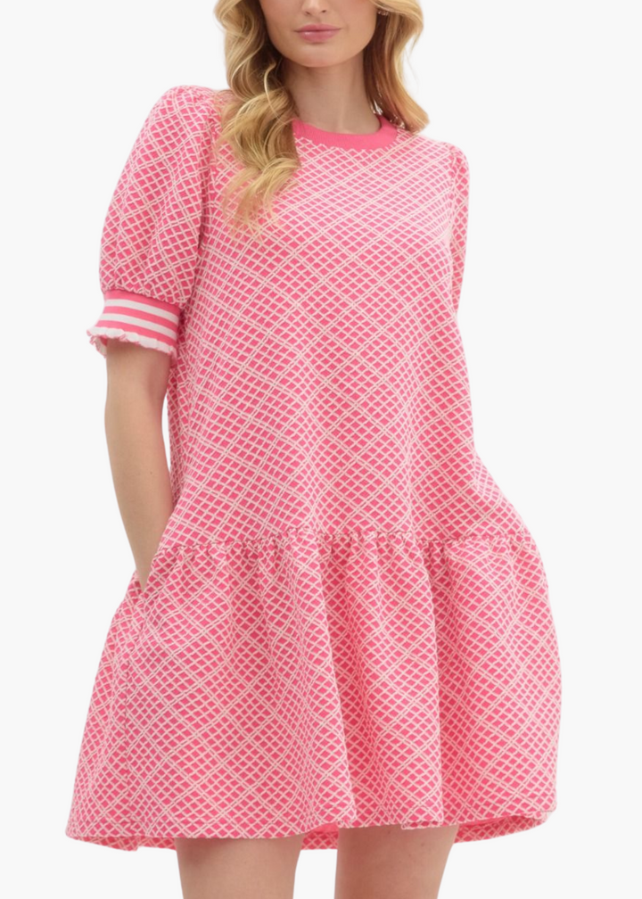 Carolina Mini Dress in Pink