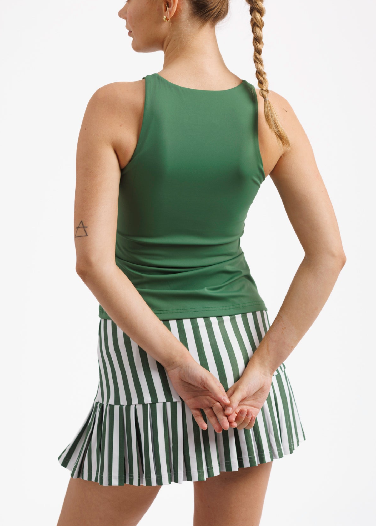 Ruth Skort in Boxwood Stripe