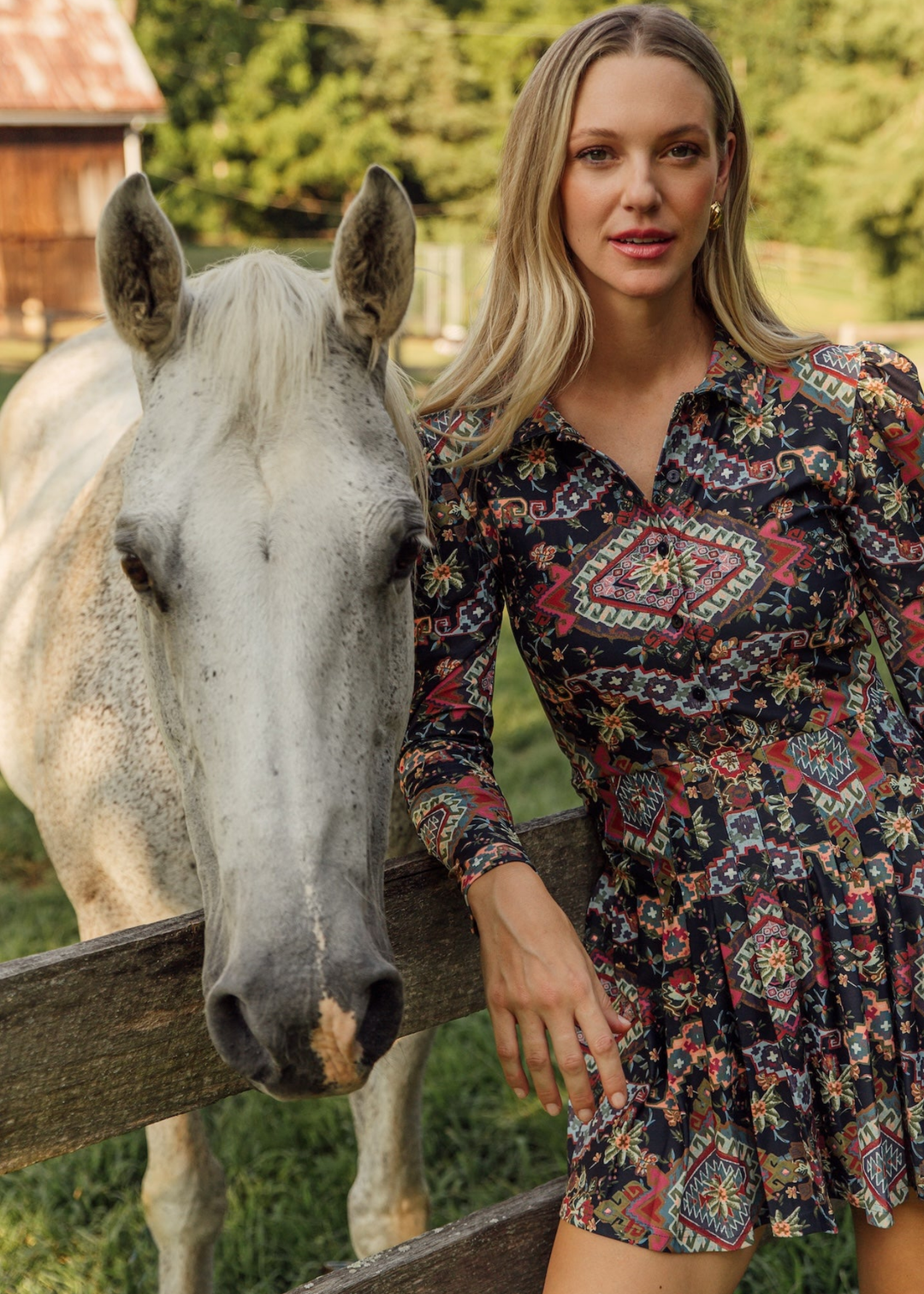 Edith Dress in Autumn Tapestry