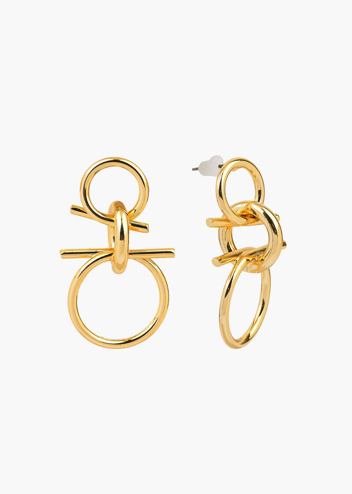 Golden Knot Earrings