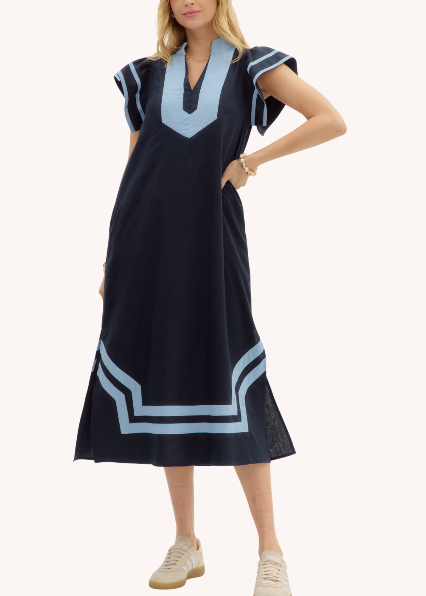 Laurel Tunic Dress in Navy