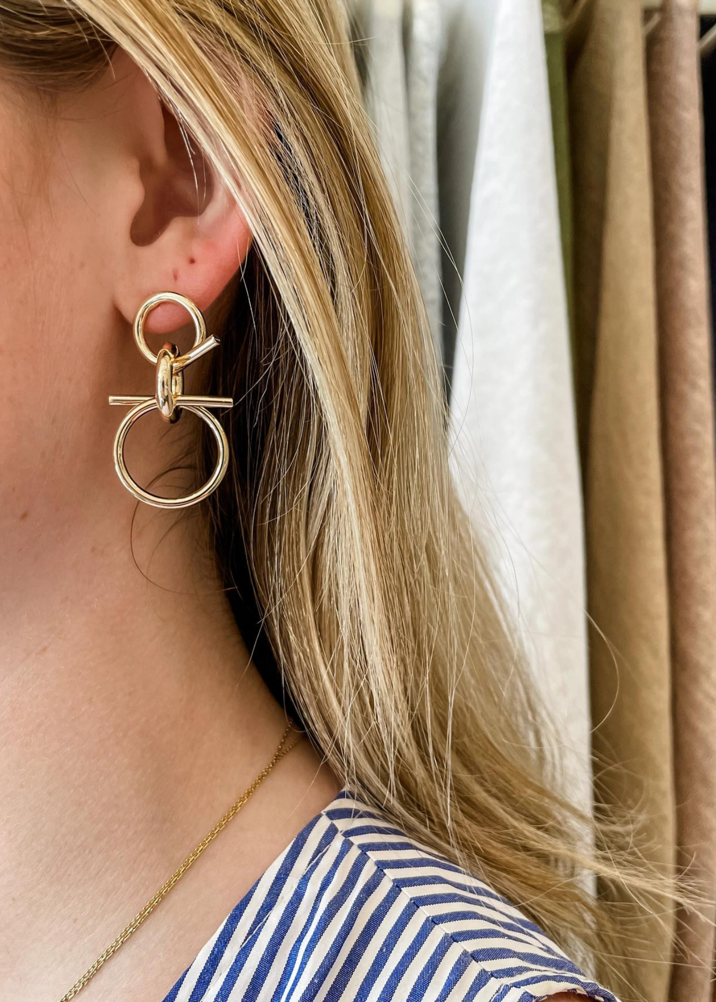 Golden Knot Earrings