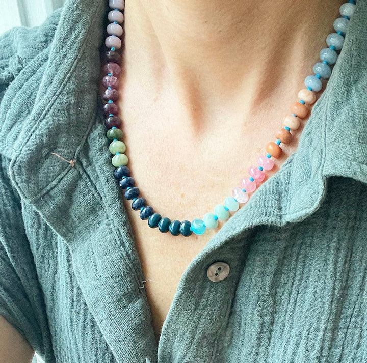 Beaded Gemstone Necklace | Provence